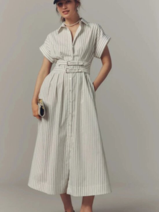 Anthropologie Dresses & Skirts - BNWT - Anthropologie Striped Maxi Dress with Belt